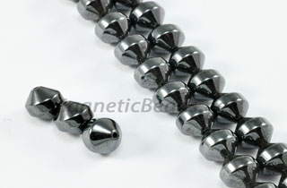 Magnetic Bead 6mm Faceted Double Cone (M-706)