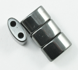 Magnetic Beads 6x11mm Double Curve 2 Hole Spacer (MDC-6-2