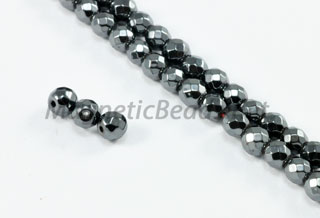 Magnetic Bead 4mm Faceted Round (M-201-F)