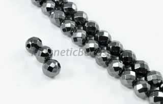 Magnetic Bead 6mm Faceted Round (M-202-F)