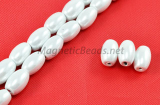 Triple Power Magnetic Bead 5x8mm Rice Pearl White (PMPW-502)