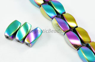 Magnetic Bead 6x12mm Rainbow Twist (M-602-R)