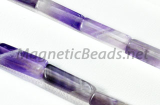 Semi-Precious Rectangle Beads 4x13m Cape Amethyst (RCT-CA)