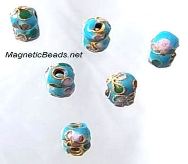 Cloisonne Accent Beads Turquoise CLB-6-TURQUOISE