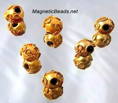 Cloisonne Accent Beads BRITE GOLD CLB-6-G