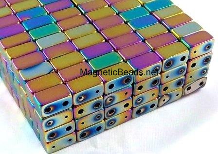 Magnetic Clasp Double Rainbow 6x6x11mm (DMC-R)