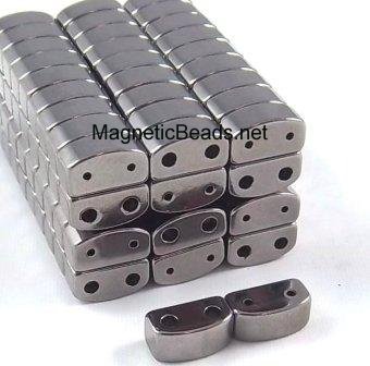 Magnetic Clasp Double Curve Grey (DMCC-6) 6x6x11 mm