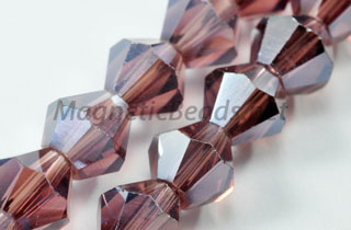 Glass Bead 6m Bi-Cone Purple AB (GBPUR-AB)