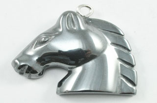 Non Magnetic Hematite Horse Pendant (HHP)