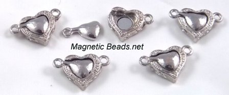 Magnetic Clasp Heart 12mm (MCH-12)