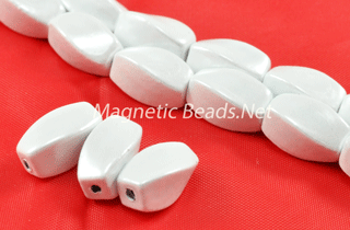 Magnetic Pearl Bead 6x12mm Twist (MPW-602)