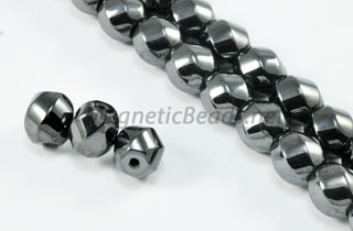 Magnetic Bead 8mm 6 Sided Swirl (M-608)