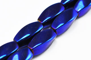 Magnetic Bead 5x12mm Blue Rainbow Twist (M-601-BR)