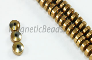 Magnetic Bead 4mm Copper Roundel (M-09-C)