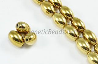 Magnetic Bead 5x8mm Gold Rice (M-502-G)