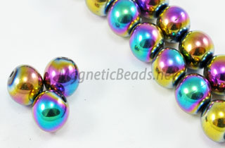 Magnetic Bead 8mm Round Rainbow (M-208-R)