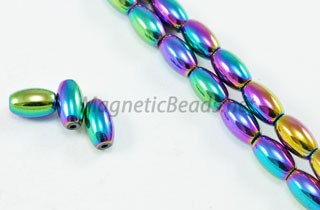 Magnetic Bead 4x7mm Rainbow Rice (M-501-R)