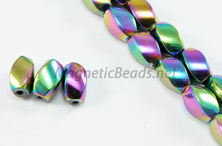 Magnetic Bead 5x8mm Rainbow Twist (M-600-R)