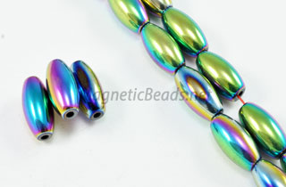 Magnetic Bead 6x12mm Rainbow Rice (M-503-R)