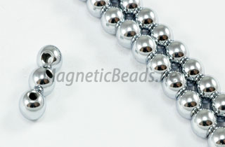 Magnetic Bead 5mm Silver Round (M-205-S)