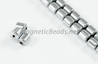 Magnetic Bead 4mm Silver Drum (M-101-S)