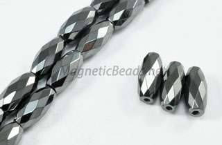 Triple Power Magnetic 6x12mm Faceted Rice (PM-503-F)