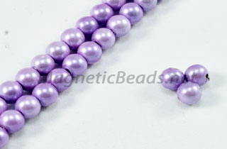 Magnetic Pearl Beads 4mm Round Lite Lavender (MPLA-204)