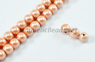 Magnetic Pearl Beads 4mm Round Lite Pink (MPLP-204)