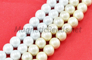 Magnetic Pearl Beads 4mm Round (MPW-204)