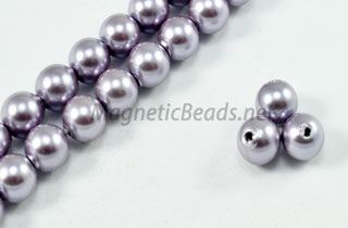 Magnetic Pearl Beads 6mm Round Lite Lilac (MPLL-206)