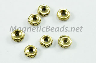 Metal Findings/Spacer 5x2mm Gold Rondell (F-77 G)