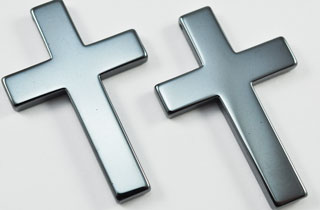 Non-Magnetic Hematite Large Plain Cross (HPC-2)