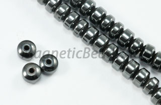 Non Magnetic Hematite 4x3 mm Roundel (H-43)