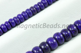 Semi-Precious Bead Purple Turquoise Roundell (PUR-Roundell)