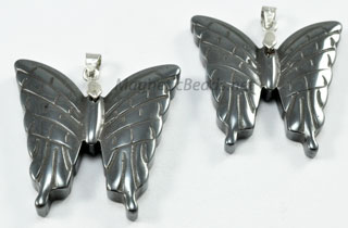 Non Magnetic Hematite Butterfly Pendant (HBP)