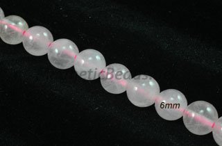 Semi-Precious Beads Rose Quartz Round 6mm (RQ)