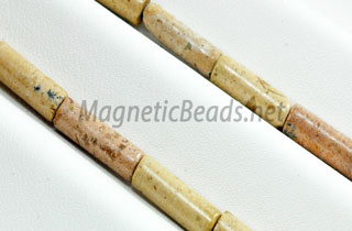 Semi-Precious-Beads Sand Jasper 4x13m Tube Bead (SJ-TUBE)