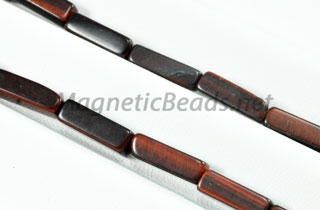 Semi-Precious Rectangle Beads 4x13mm Red Tiger Eye (RCT-RTE)