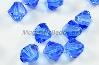 Swarovski Bi-Cone Crystals Sapphire 6mm (SWSAP-06)