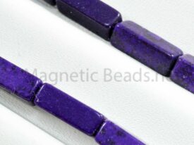 Semi-Precious Bead Rectangle 4x13m Purple Turquoise (RCT-PUR)