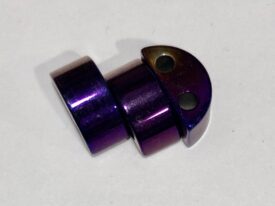 Magnetic Bead 6x13mm 2 Hole Purple Rainbow Spacer (MHC-106-PR)