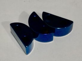 Magnetic Bead 6x13mm 2 Hole Iridescent Blue Spacer (MHC-106-BR)