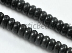 Semi-Precious Bead BlackTurquoise Roundell (BLK-Roundell)
