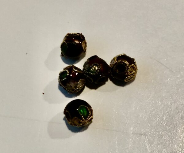 Cloisonne Accent Beads Amethyst CLB-6-Amethyst