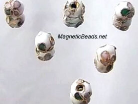 Cloisonne Accent Bead White CLB-6-WHITE