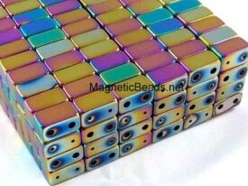 Magnetic Clasp Double Rainbow  6x6x11mm (DMC-R)