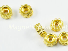 Metal Findings/Spacers 6x3M Gold Roundel Spacer(F-64)