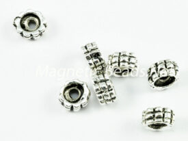 Metal Findings/Spacers 6x3M Silver Roundel Spacer(F-65)