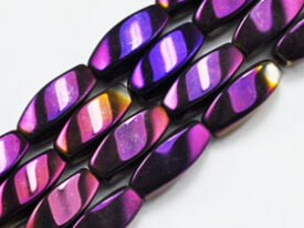 Magnetic Bead 5x12mm Purple Rainbow Twist (M-601-PR)