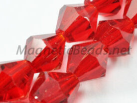 Glass Bead 6m Bi-Cone Ruby Red (GBRUBY-06)